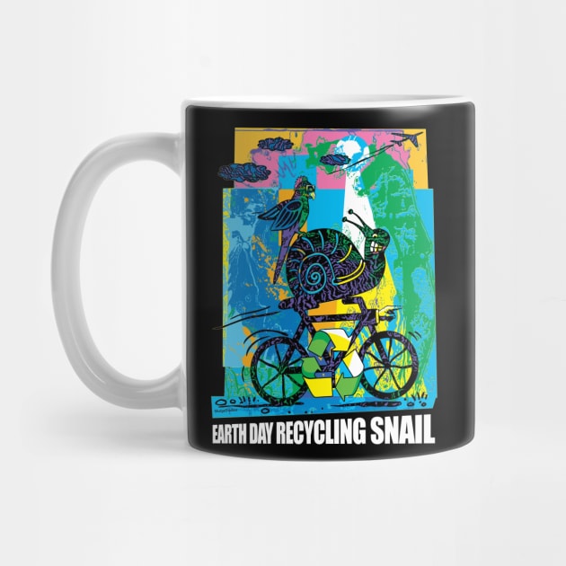 Earth day recycling snail by schaefersialice